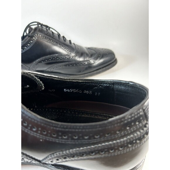 Florsheim Oxford Dress Shoes Mens Size 8D Black Lexington Wingtip Brogue 20381 main image 10